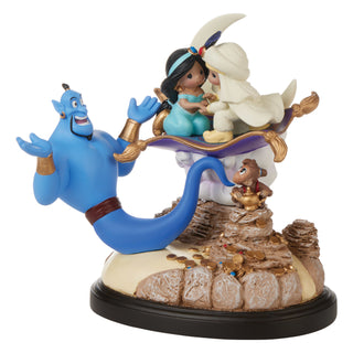 Precious Moments Disney Showcase: Aladdin Masterpiece Musical Figurine sparkle-castle