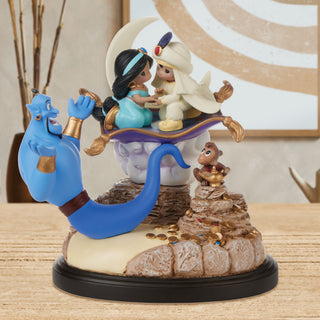 Precious Moments Disney Showcase: Aladdin Masterpiece Musical Figurine sparkle-castle