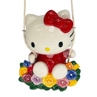 Blue Sky Clayworks: Hello Kitty Floral Garden Swinger sparkle-castle