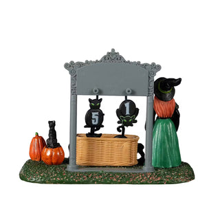 Lemax Spooky Town Halloween Village Accessory: Black Cat Countdown sparkle-castle