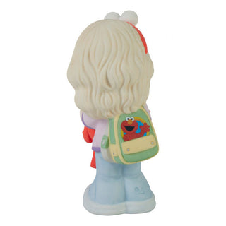 Precious Moments Sesame Street: Girl With Elmo Doll Figurine, Blond