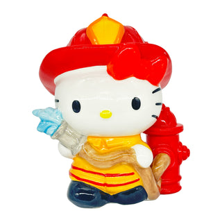Blue Sky Clayworks: Hello Kitty Firefighter Figurine sparkle-castle