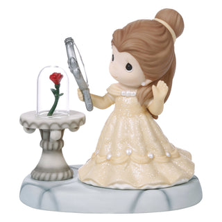 Precious Moments Disney Showcase: Belle with Mirror Figurine sparkle-castle
