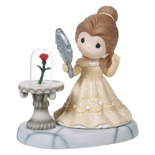 Precious Moments Disney Showcase: Belle with Mirror Figurine sparkle-castle