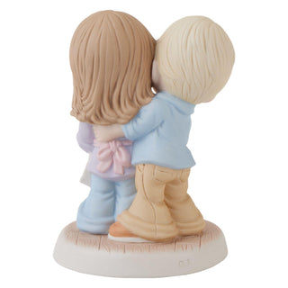 Precious Moments: Couple Share A Back Hug While Baking Figurine sparkle-castle