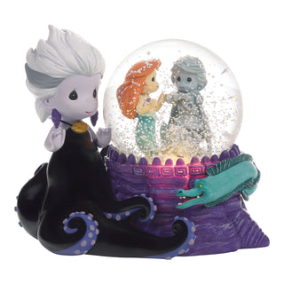 Precious Moments Disney Showcase: The Little Mermaid Snow Globe sparkle-castle