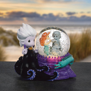 Precious Moments Disney Showcase: The Little Mermaid Snow Globe sparkle-castle