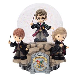 Precious Moments Wizarding World: Harry Potter With Friends Water Globe sparkle-castle