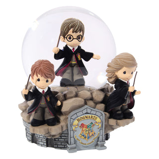 Precious Moments Wizarding World: Harry Potter With Friends Water Globe sparkle-castle