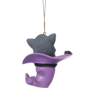 Precious Moments: Halloween Kitten in Witch Hat Hanging Ornament