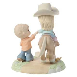 Precious Moments: Limited Edition Couple Riding Horse Figurine sparkle-castle