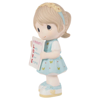Precious Moments: Girl With LOVE Sign For Mother's Day Figurine sparkle-castle