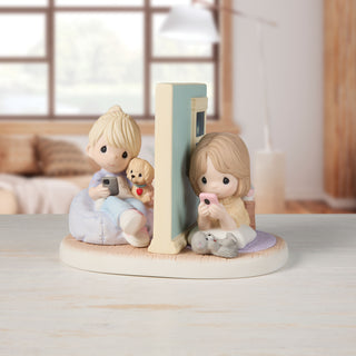 Precious Moments: Two Girls Talking on the Phone Figurine sparkle-castle