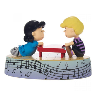 Precious Moments Peanuts: Lucy & Schroeder At Piano Musical Figurine