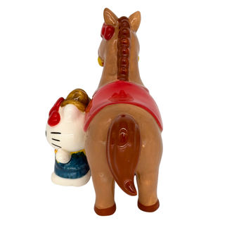 Blue Sky Clayworks: Hello Kitty & Friends Cowgirl and Horse Figurine sparkle-castle