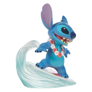 Precious Moments Disney Showcase: Stitch Surfing Figurine sparkle-castle