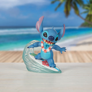 Precious Moments Disney Showcase: Stitch Surfing Figurine sparkle-castle