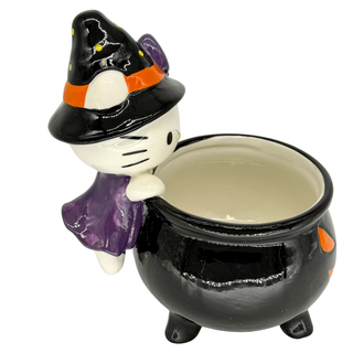 Blue Sky Clayworks: Hello Kitty & Friends Halloween Mystical Witch Candy Bowl sparkle-castle