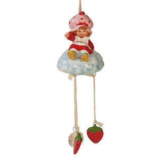 Blue Sky Clayworks: Strawberry Shortcake Glide on a Cloud Wind Chime sparkle-castle