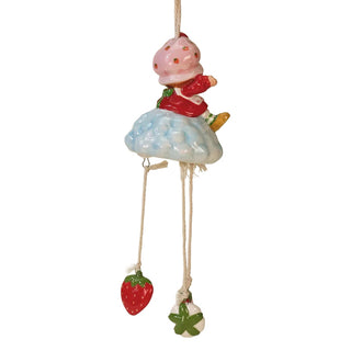 Blue Sky Clayworks: Strawberry Shortcake Glide on a Cloud Wind Chime sparkle-castle