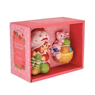 Blue Sky Clayworks: Purr-Fect Knitting Time Custard Salt & Pepper Set sparkle-castle