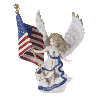 Precious Moments: Angel With American Flag Figurine