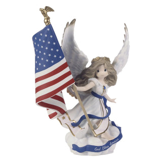 Precious Moments: Angel With American Flag Figurine
