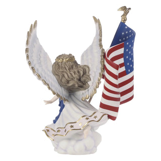 Precious Moments: Angel With American Flag Figurine