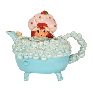 Blue Sky Clayworks: Tea Time Bath Time Teapot sparkle-castle
