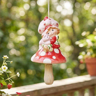 Blue Sky Clayworks: Strawberry Shortcake and Custard Wind Chime sparkle-castle