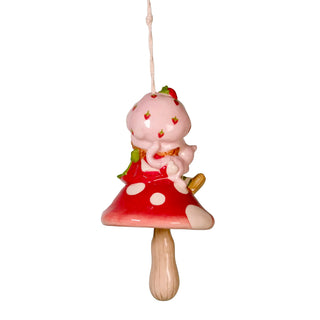 Blue Sky Clayworks: Strawberry Shortcake and Custard Wind Chime sparkle-castle