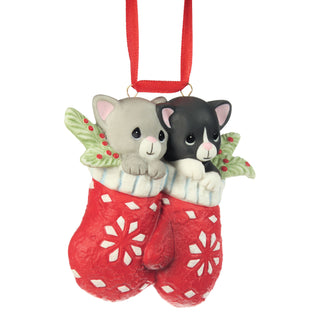 Precious Moments: Kittens In Mittens Hanging Ornament sparkle-castle