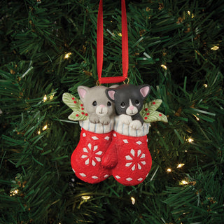 Precious Moments: Kittens In Mittens Hanging Ornament sparkle-castle