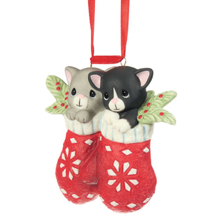 Precious Moments: Kittens In Mittens Hanging Ornament sparkle-castle