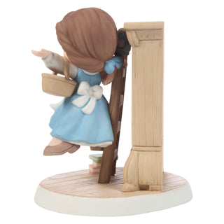 Precious Moments Disney Showcase: Belle In Library On Ladder Figurine sparkle-castle