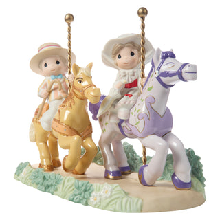 Precious Moments Disney Showcase: Mary Poppins and Bert on Carousel Horses Limited Edition Figurine sparkle-castle