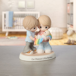 Precious Moments: Rainbow Baby Couple Figurine sparkle-castle