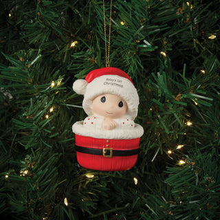 Precious Moments: Baby 1st Christmas Hanging Ornament sparkle-castle