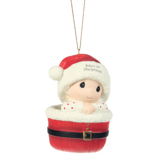 Precious Moments: Baby 1st Christmas Hanging Ornament sparkle-castle