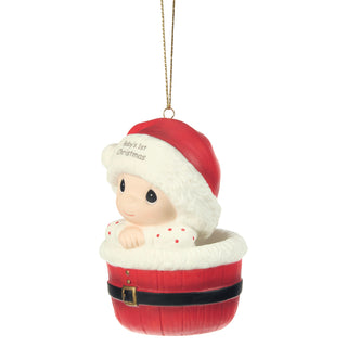 Precious Moments: Baby 1st Christmas Hanging Ornament sparkle-castle