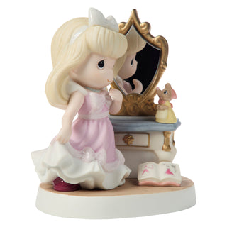 Precious Moments Disney Showcase: Cinderella with Mirror Figurine sparkle-castle