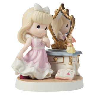 Precious Moments Disney Showcase: Cinderella with Mirror Figurine sparkle-castle