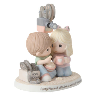 Precious Moments: Couple Watching Home Movies Figurine sparkle-castle