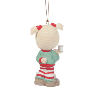 Precious Moments: Girl With Plate of Christmas Cookies Hanging Ornament sparkle-castle