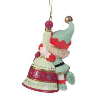 Precious Moments: Girl Elf On Bell Hanging Ornament sparkle-castle