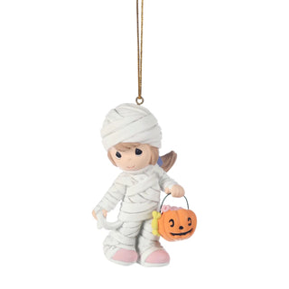 Precious Moments: Halloween Girl Mummy Trick-or-Treater Hanging Ornament