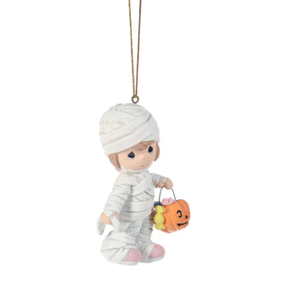 Precious Moments: Halloween Girl Mummy Trick-or-Treater Hanging Ornament
