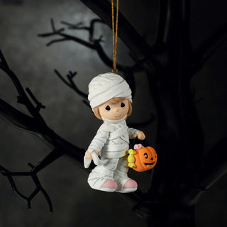 Precious Moments: Halloween Girl Mummy Trick-or-Treater Hanging Ornament