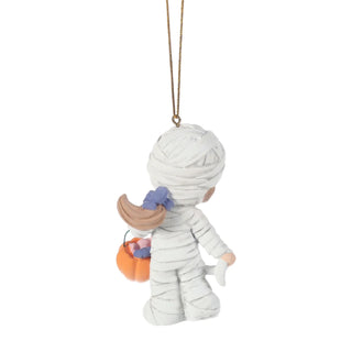 Precious Moments: Halloween Girl Mummy Trick-or-Treater Hanging Ornament