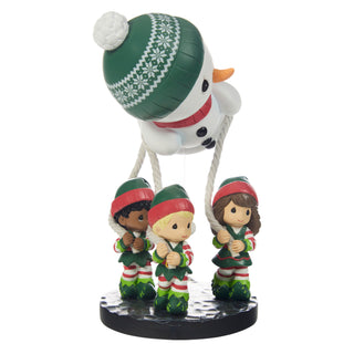 Precious Moments: Christmas Parade Snowman Balloon Figurine, 3rd in Series sparkle-castle